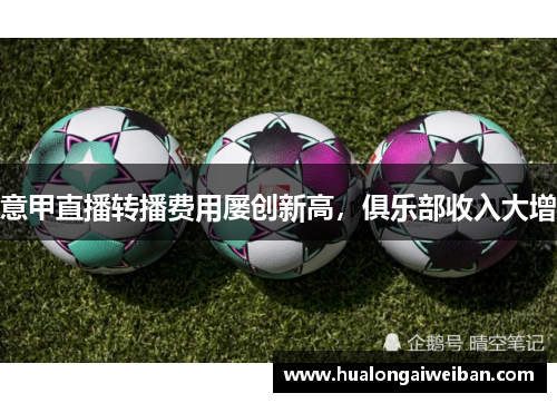 意甲直播转播费用屡创新高，俱乐部收入大增
